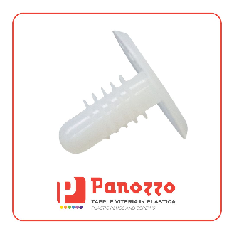 Rivetto in plastica ad albero con lamelle 10,0x1,5-20,0mm-Leggi tutto