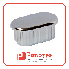 TAPPO OVALE COPRITESTA CROMATO 25X15X1,5mm. - Prezzo per multipli di 50 pz.