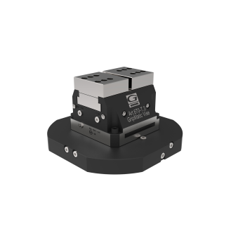 Piastra di interfaccia automatica per morsa gripmatic Art.670PN/670id con innesto aria/olio da tavola macchina e gestibile direttamente da cnc - Art.670AP T.4-Leggi tutto