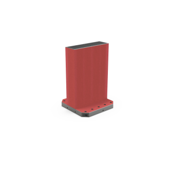 Spalla monoblocco in ghisa con base finita Art.55B serie leggera con dimensioni 630x630x950 e larghezza corpo C=210mm (tolleranza sul corpo = +12/-5)-Leggi tutto
