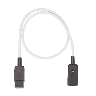 BACHMANN Verlängerung C20/C19 grau 0,75m, H05VV-F3G1,5mm-Beschreibung lesen