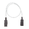 BACHMANN Câble prolongateur C20/C19 gris 0,75m , H05VV-F3G1,5mm