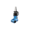 Testa angolare integrale GTU-10 ATC regolabile 0°-360° con corpo in alluminio - ER-16 Ø1÷10  DIN-69871/30 - H=65