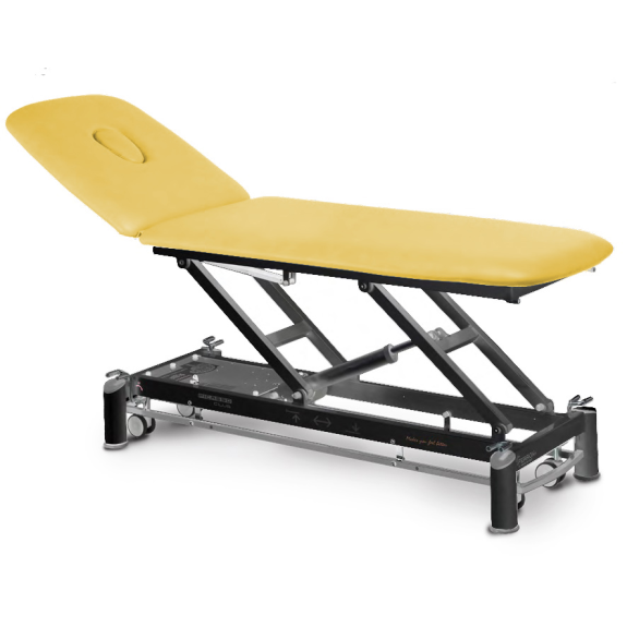 Tavolo elettrico a 2 piani Picasso club, schienale proclive declive (Telaio Grigio, Cornice di controllo, Tex Squash)-Leggi tutto