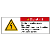Produktsicherheitsschild Gefahr Gefährliche Elektronisch, RoHS konform, Folie, 100x35mm, ISO 3864-2