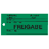 Anhänger Freigabe, grün, Karton, 66x140mm, 100/VE Anhänger Freigabe, grün, Karton, 66x140mm, 100/VE