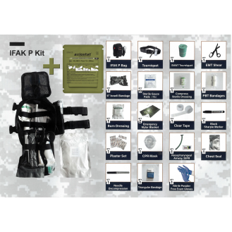 IFAK P Kit de Premiers Secours Individuel - Couleur Noire, Système Molle-Lire la description