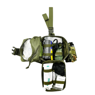 IFAK EMS Kit de Primeros Auxilios Individual - Camuflaje 5 Colores, Sistema Molle-Leer más