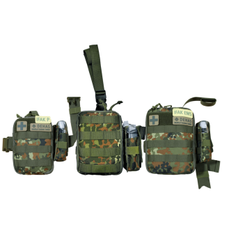 IFAK P Kit de Primeros Auxilios Individual - Camuflaje 5 Colores, Sistema Molle-Leer más