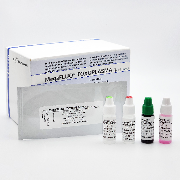 MegaFLUO Toxoplasma gondii Felino, 100 test-Leer más