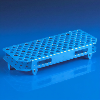 Gradilla para 100 tubos Eppendorf de 1,5 mL, Azul-Leer más