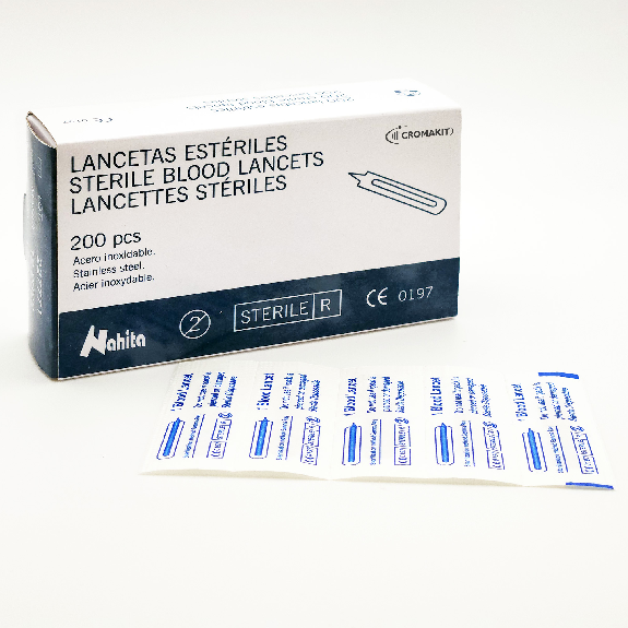 Lancetas estériles, 200 unds-Leer más