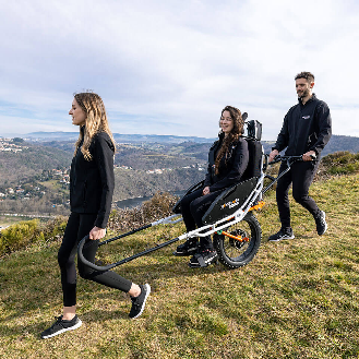Joëlette eMotion, einradmodell mit elektrischer Unterstützung-Beschreibung lesen