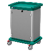 Carrello biancheria con ante con serratura