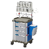 Carrello terapia con 4 cassetti e accessori