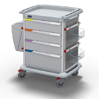 Carrello Terapia Preciso 4 Cassetti Ruote Singole-Leggi tutto