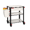 Carrello Servizio Pi-Nero 3 Ripiani