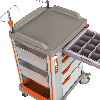 Carrello d'emergenza 5 cassetti