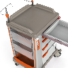 Carrello d'emergenza 5 cassetti