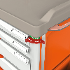 Carrello d'emergenza 5 cassetti