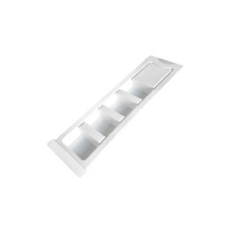 Bandeja de distribución diaria de medicamentos con 19 dispensadores. Dimensión bandeja: 440 x 340 mm Dimensión de dispensador individual:
222 x 68 x 15 mm Dimensión compartimento: 43 x 25 x 15 mm-Leer más