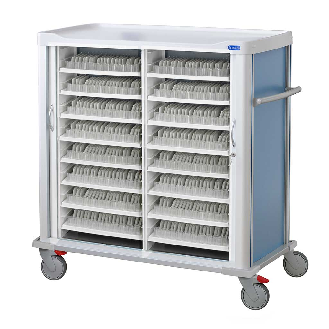 Bandeja de distribución diaria de medicamentos con 19 dispensadores. Dimensión bandeja: 440 x 340 mm Dimensión de dispensador individual:
222 x 68 x 15 mm Dimensión compartimento: 43 x 25 x 15 mm-Leer más