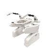 SOLLIEVATI SILVER abattant de toilettes avec accoudoirs