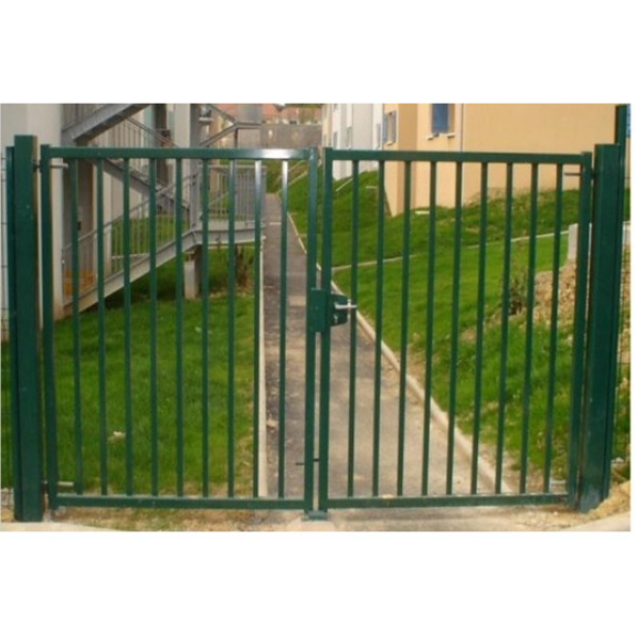 Portail Battant BARROS 54 Industriel Galvanisé Plastifié L5m X H2m Portail Battant BARROS 54 Industriel Galvanisé Plastifié L5m X H2m-Lire la description