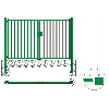 Portail Battant BARROS 54 Industriel Galvanisé Plastifié L5m X H2m