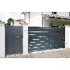 Portail Aluminium Coulissant RAL7016 L4mxH1,60m TOKYO