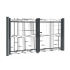 Portail Aluminium Coulissant RAL7016 L4mxH1,60m TOKYO