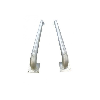 Guide roue galvanisé L2645 diam140mm la paire