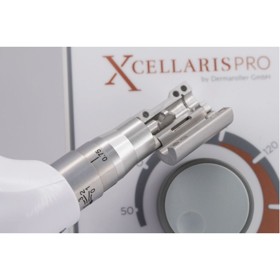 Dispositif de microneedling XCellarisPro Twist, profondeur d'aiguille de 2,5 mm, 150 Hz-Lire la description