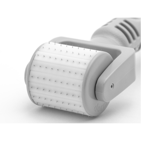 Manuelles medizinisches Rollergerät, 9 Reihen von Nadeln, 0,5 mm Nadelstichtiefe-Beschreibung lesen