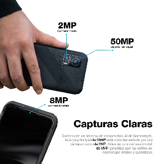 Smartphone robusto IP 68 con pantalla de 6.5"-Leer más