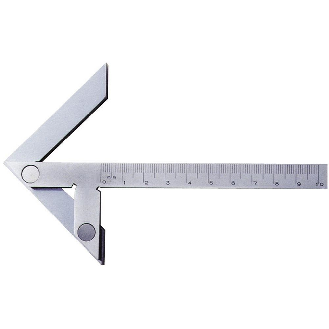 Equerre à centrer avec règle, Dimension: 300 x 180 mm-Lire la description