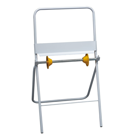 Distributeur acier sur pied pour bobine papier Distributeur acier sur pied pour bobine papier-Lire la description