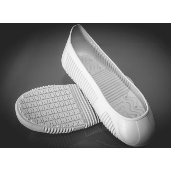 Paire de sur-chaussure antidérapante SUPER-GRIP blanche, taille M-Lire la description