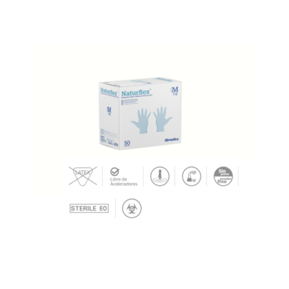 NATURFLEX GUANTO DA ESAME STERILE IN NITRILE SENZA POLVERE TAGLIA XL- SCATOLA DA 50 PAIA-Leggi tutto