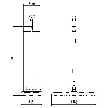 Klappbake, doppelseitig rechts/-linksw., rot/weiß schraffiert, H 1000mm