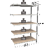 Rayonnage - Kit suivant peint 2000x1250x600mm 5 niv.