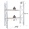 Rayonnage - kit départ 2000x1250x500 mm 2 niv - 500 kg/niveau