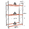 Rack - Kit départ 4500x2225x1100 mm 3 niveaux de stockage palette