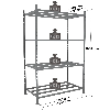 Rayonnage Kit départ tubulaire peint 2000x1260x800mm 4 niv.