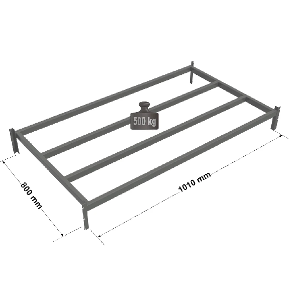 Rayonnage - Tablette tubulaire peinte RAL7024 L. 1010 x P. 800 mm Rayonnage - Tablette tubulaire peinte RAL7024 L. 1010 x P. 800 mm-Lire la description