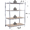 Rayonnage - Kit départ galvanisé 1760x1500x388 mm 4 niv.