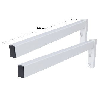 Rayonnage Epsivol vertical - Lot 2 de séparateurs tubes, ext. gauche l. 350 mm-Lire la description
