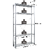 Rayonnage - kit départ galvanisé H. 2000 mm L. 1250 mm P. 500 mm 5 niv.