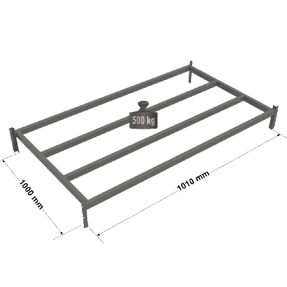 Rayonnage - Tablette tubulaire peinte RAL7024 L. 1010 x P. 1000 mm Rayonnage - Tablette tubulaire peinte RAL7024 L. 1010 x P. 1000 mm-Lire la description