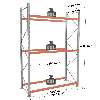 Rack - Kit départ 4500x3600x1100 mm 3 niveaux de stockage palette